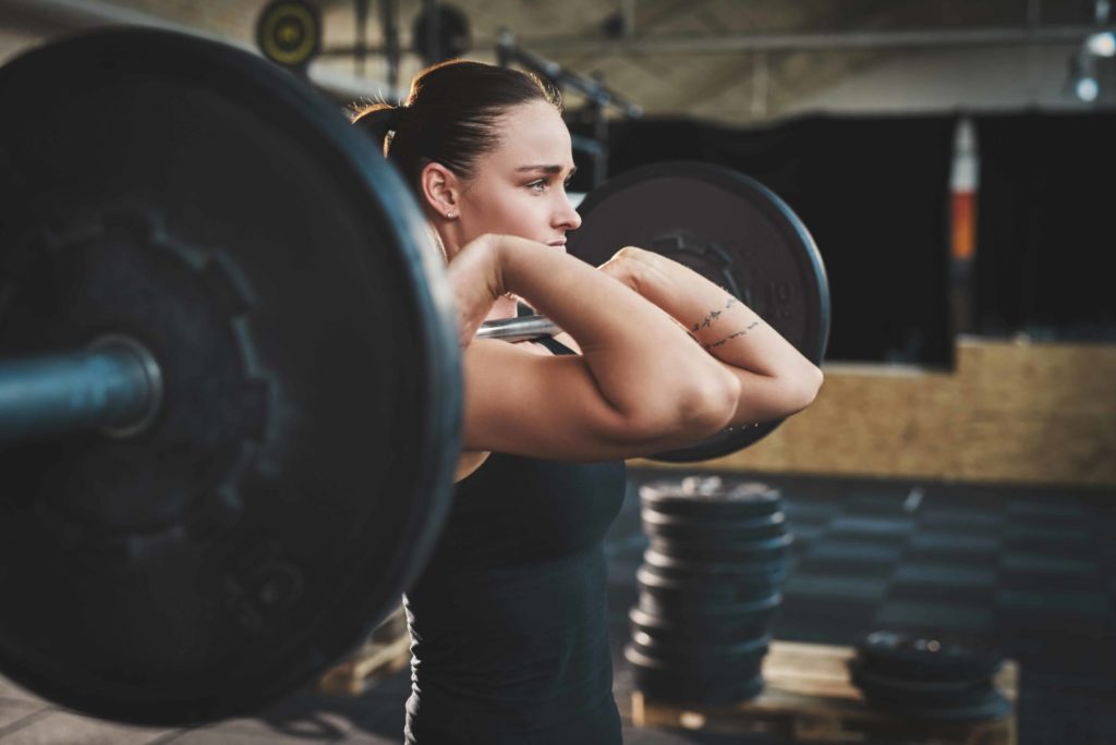 Woman Lifting Weights