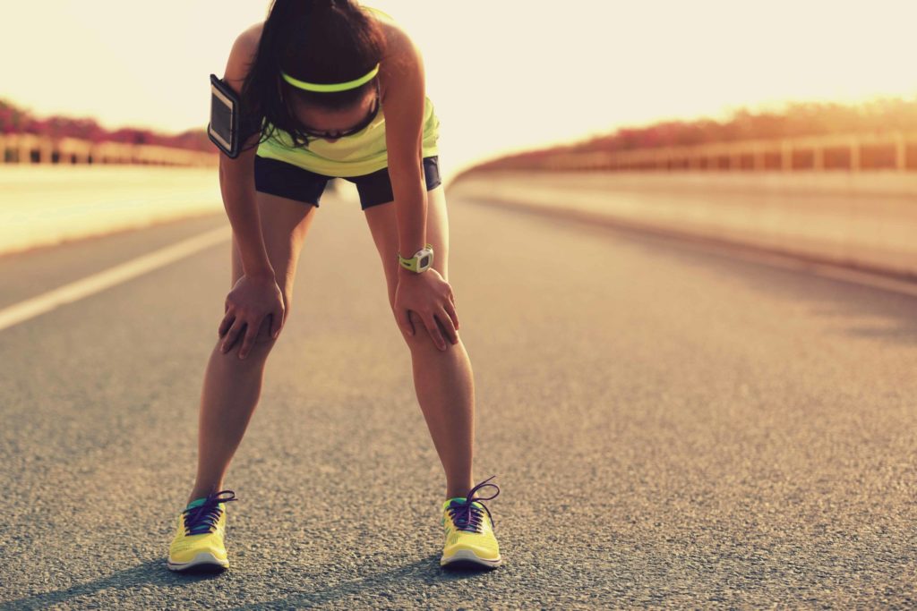 Woman Training Under Hot Sun