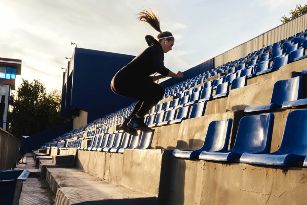 Woman Impact Training Stairs