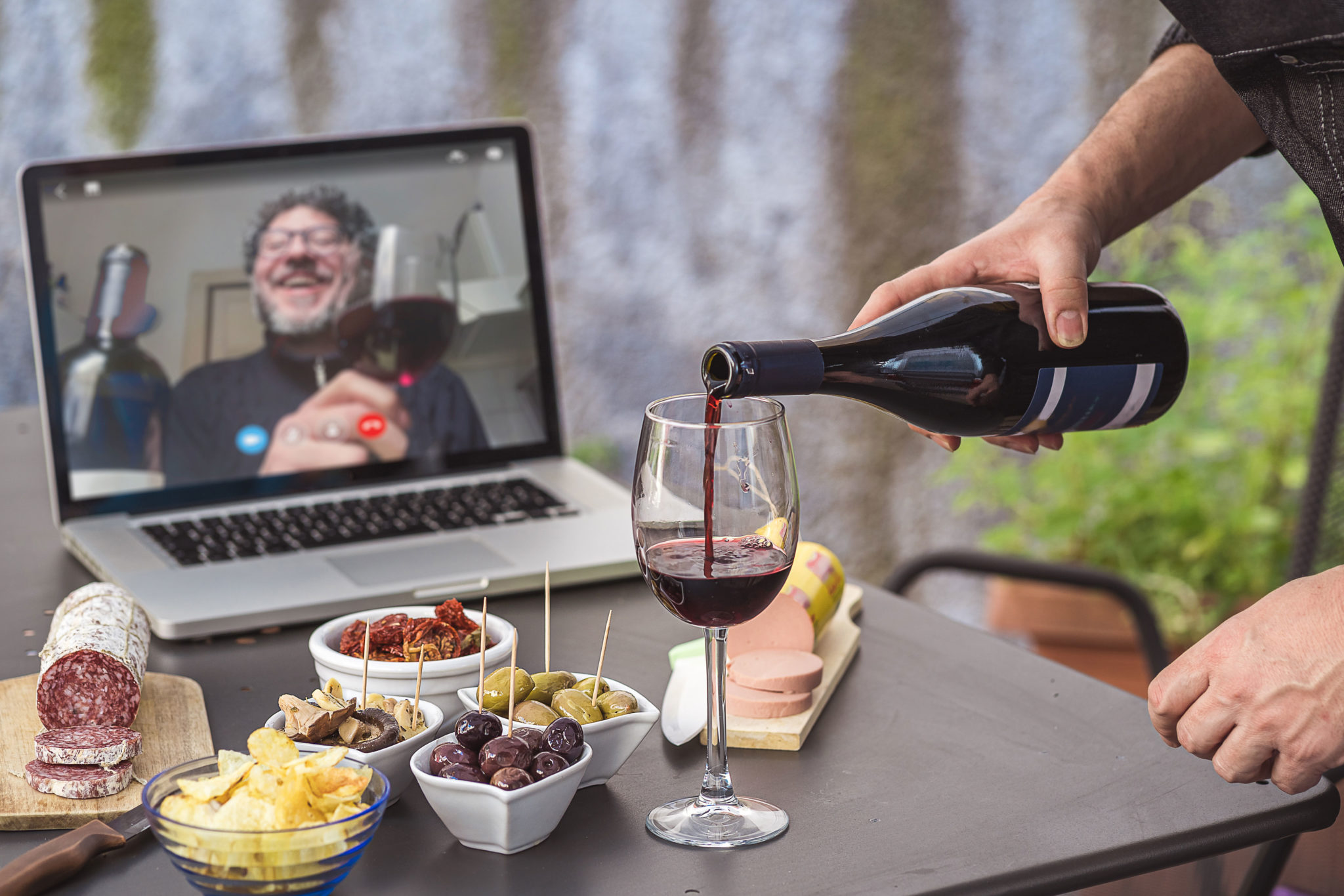 Videoconference Wine Tasting