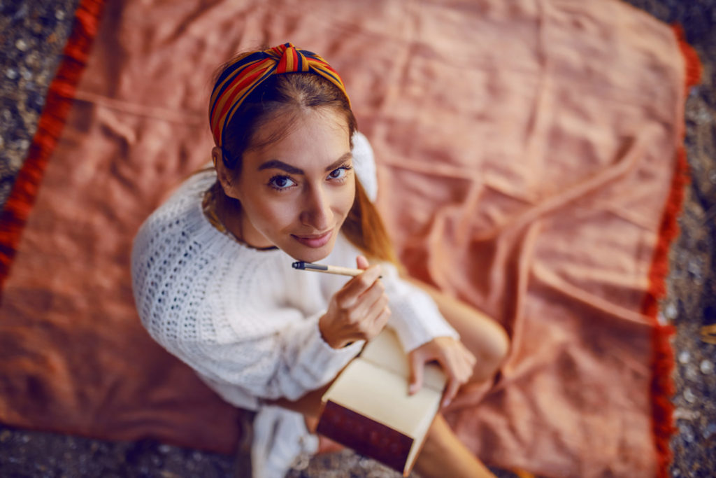 Young Woman Journaling