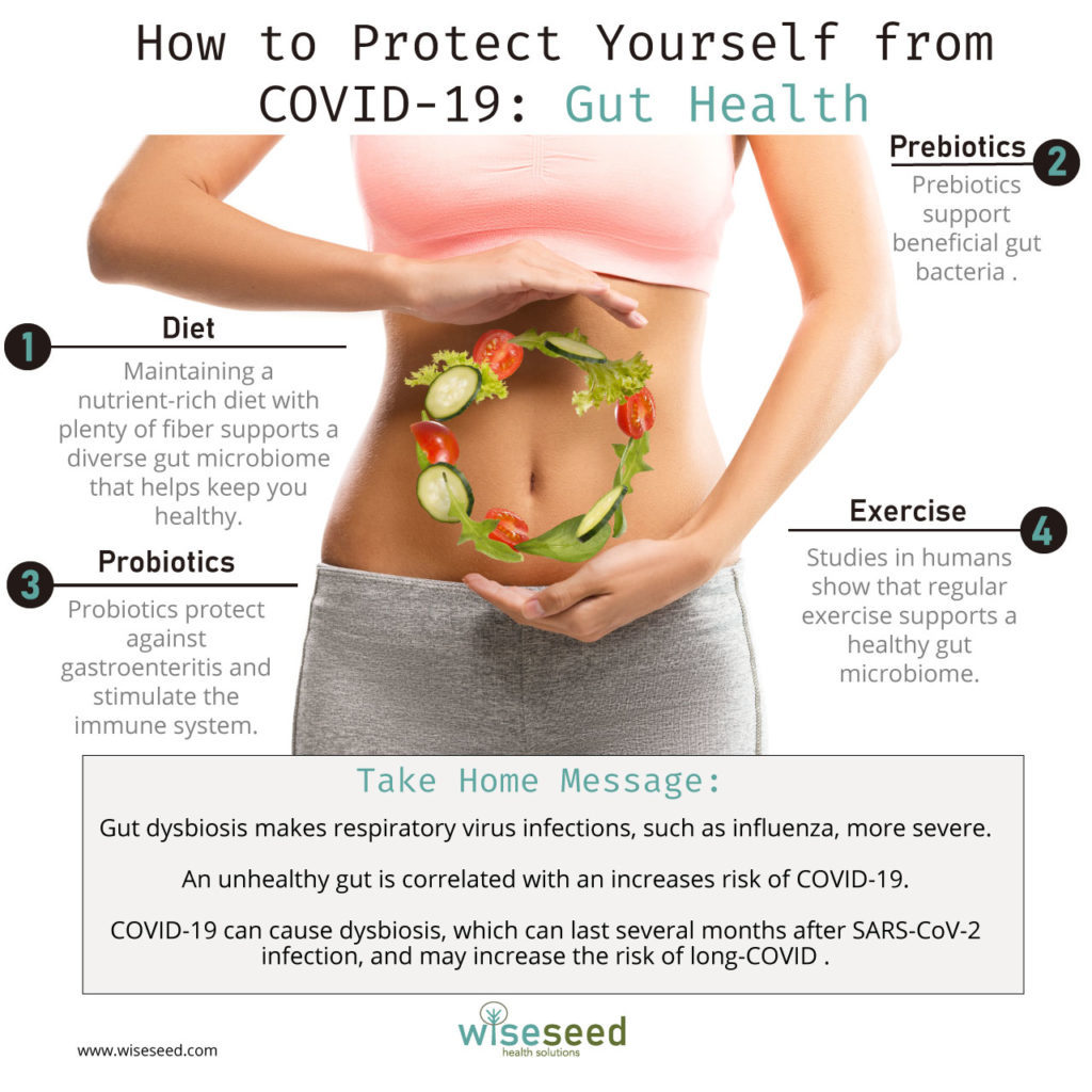 Gut Health Against Covid Infographic