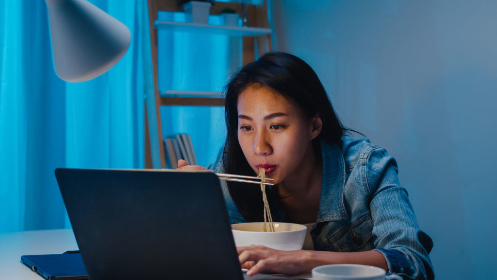 Japanese Woman Experiencing Ikigai While Working