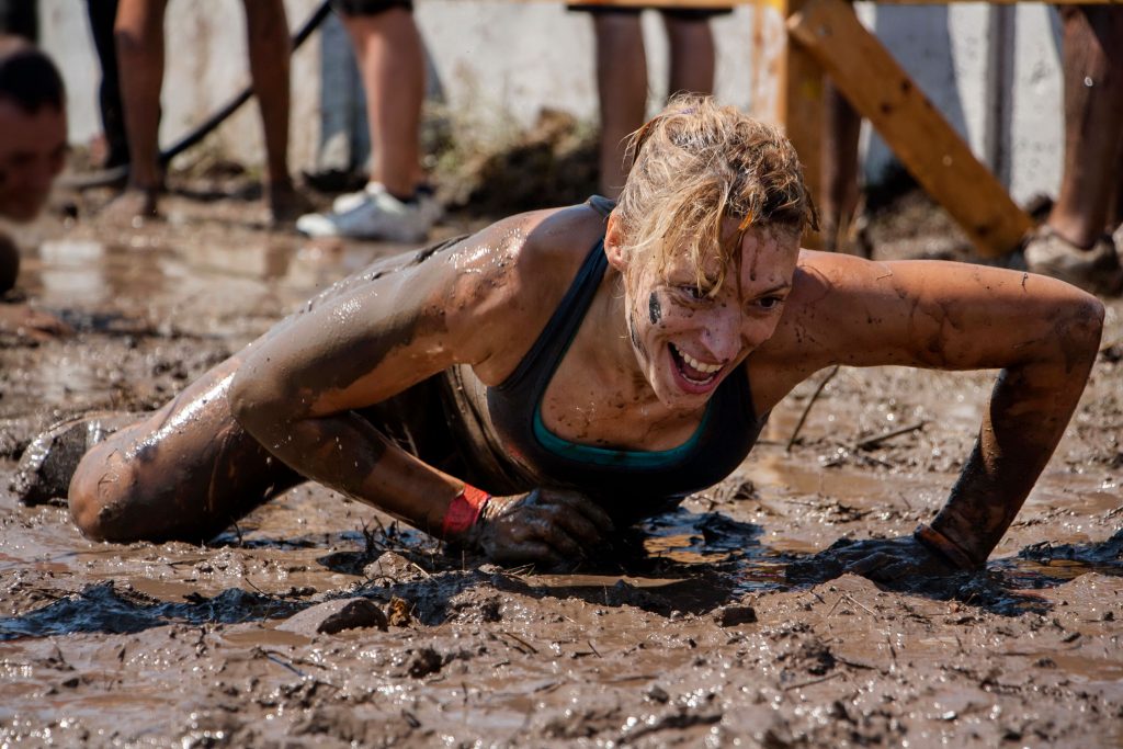 Woman On Obstacle Course